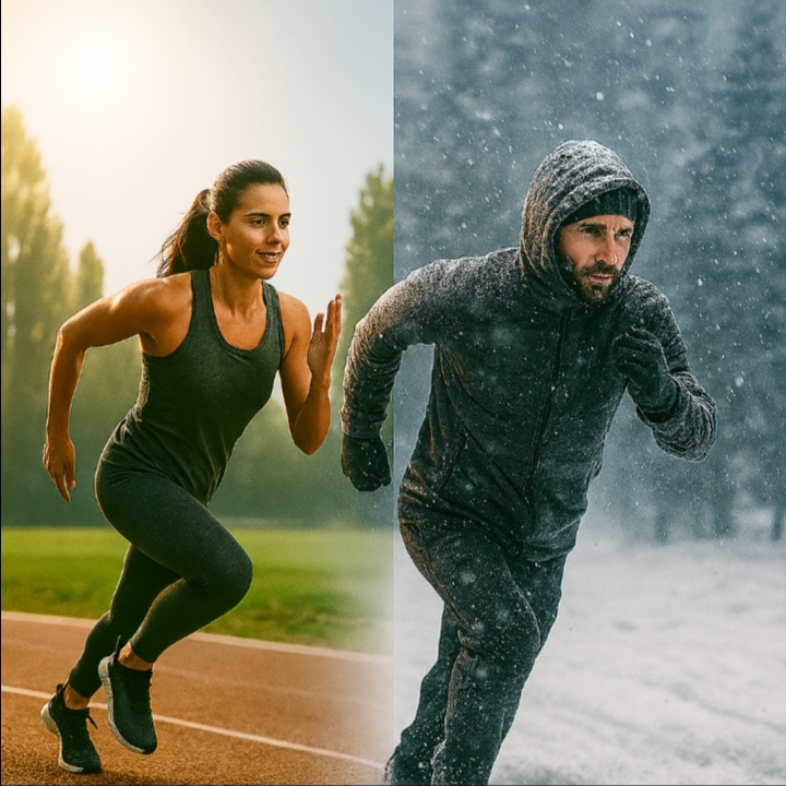 تأثیر آب و هوا در فعالیتهای بدنی و ورزشی 1 شرایط آبوهوایی نقش مهمی در کیفیت و ایمنی تمرینات ورزشی دارد. هوای گرم میتواند باعث افزایش دمای بدن و کاهش عملکرد شود، در حالیکه هوای سرد خطر گرفتگی عضلات و آسیبدیدگی را بالا میبرد. ورزشکاران باید با توجه به دمای محیط، رطوبت، و شدت باد، نوع پوشش، شدت تمرین و زمان فعالیت را تنظیم کنند تا بدن در وضعیت بهینه باقی بماند.